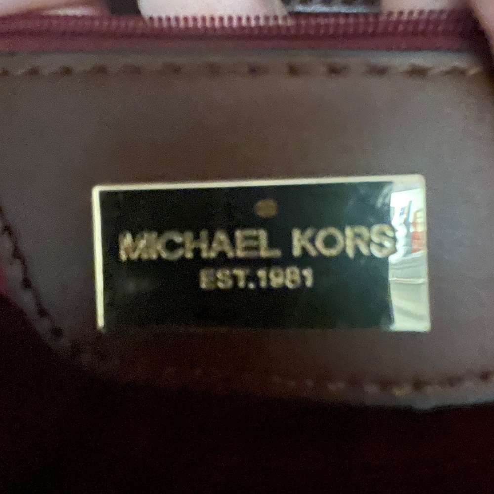 Michael Kors Tan Crocodile-Embossed Tote - Picture 8 of 9
